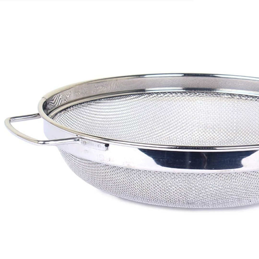 Stainless Steel Puran Jali Strainer (26 cm, No. 10), Heavy-Duty Wire Mesh Strainer for Vegetables, Puran & Kitchen Use (Strong, Durable Design)