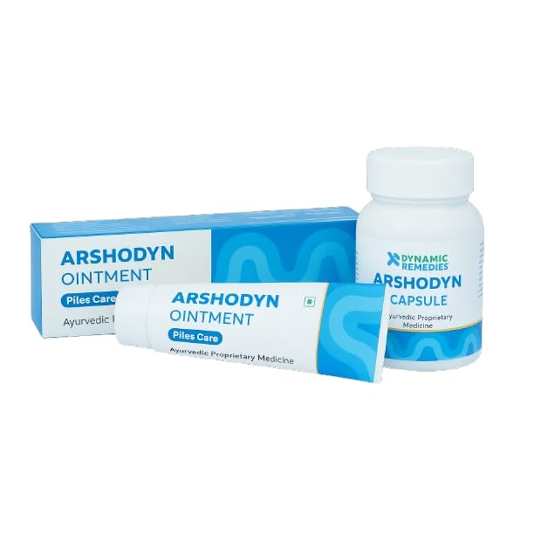Arshodyn Ayurvedic Piles Care Combo, Ointment & Capsules for Daily Comfort Support