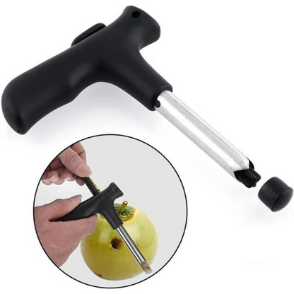 Stainless Steel Coconut Opener with Safety Grip Handle, Easy Tender Coconut Punch Tool (Strong, Durable & Safe Design)