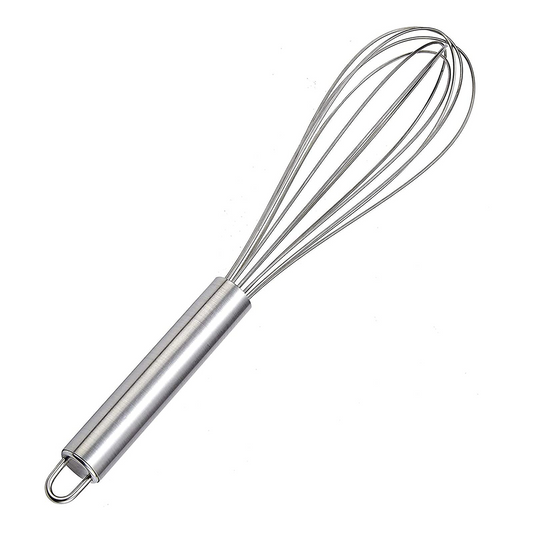 Stainless Steel Whisk, Manual Egg Beater for Mixing, Blending & Baking (Durable, Easy Grip Handle)