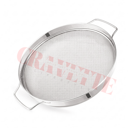 Stainless Steel Puran Jali Strainer (26 cm, No. 10), Heavy-Duty Wire Mesh Strainer for Vegetables, Puran & Kitchen Use (Strong, Durable Design)