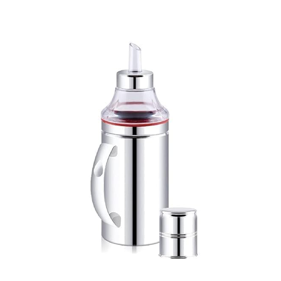 1000ml Stainless Steel Oil Dispenser with Handle, Leak-Proof Kitchen Oil Bottle for Cooking, Pouring & Storage (Durable, Easy Pour Design)