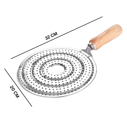 Stainless Steel Gas Jali for Stove | Heavy Duty Roti Grill Jali | Papad, Phulka & Brinjal Roaster (Multipurpose Kitchen Grill)