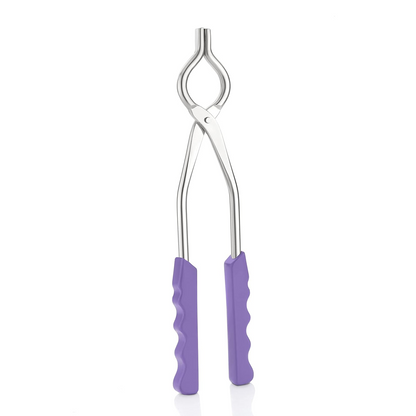Stainless Steel Pakkad (Pincer Tongs) with Silicone Grip, Heat-Resistant Holder for Roti, Tawa & Utensils (Strong, Non-Slip Handle, Multi-Color)