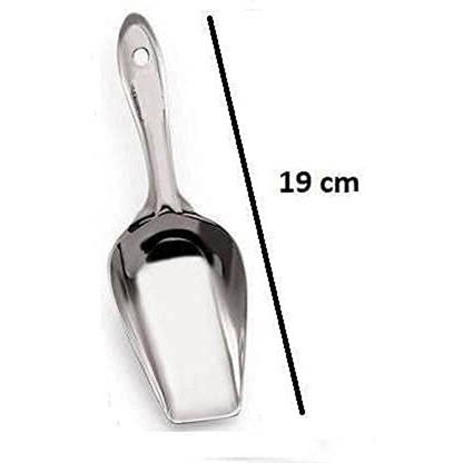 Stainless Steel Atta Scoop, Heavy-Duty Food Scoop for Flour, Rice, Sugar, Ice & Grains (Durable, Multi-Purpose Kitchen Scoop)