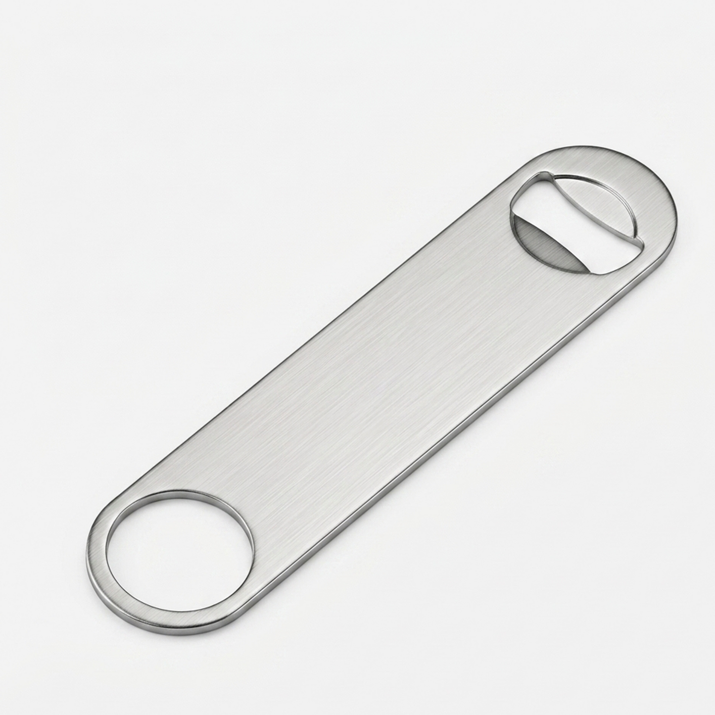 Stainless Steel Bottle Opener, Heavy-Duty Bar Tool with Dual-Use Design for Bottle Caps & Can Tabs (Durable, Easy Grip)