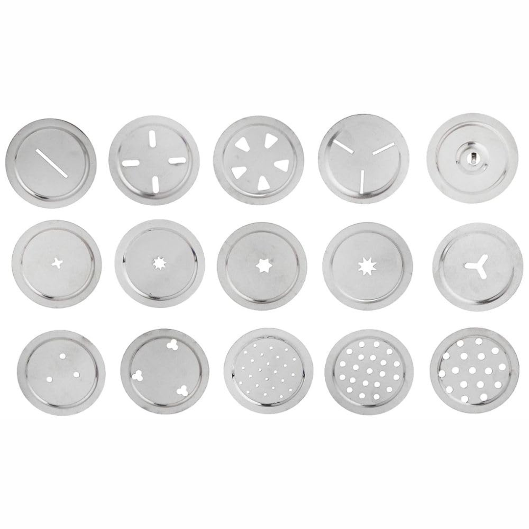 Stainless Steel Kitchen Press (Sev Maker) with Multiple Jali Discs, Heavy-Duty Snack Maker for Chakli, Murukku, Sev & Namkeen