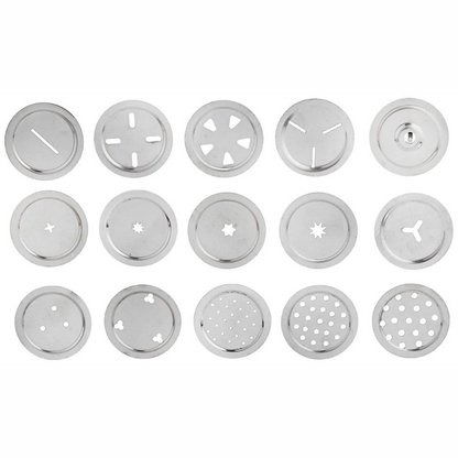 Stainless Steel Kitchen Press (Sev Maker) with Multiple Jali Discs, Heavy-Duty Snack Maker for Chakli, Murukku, Sev & Namkeen