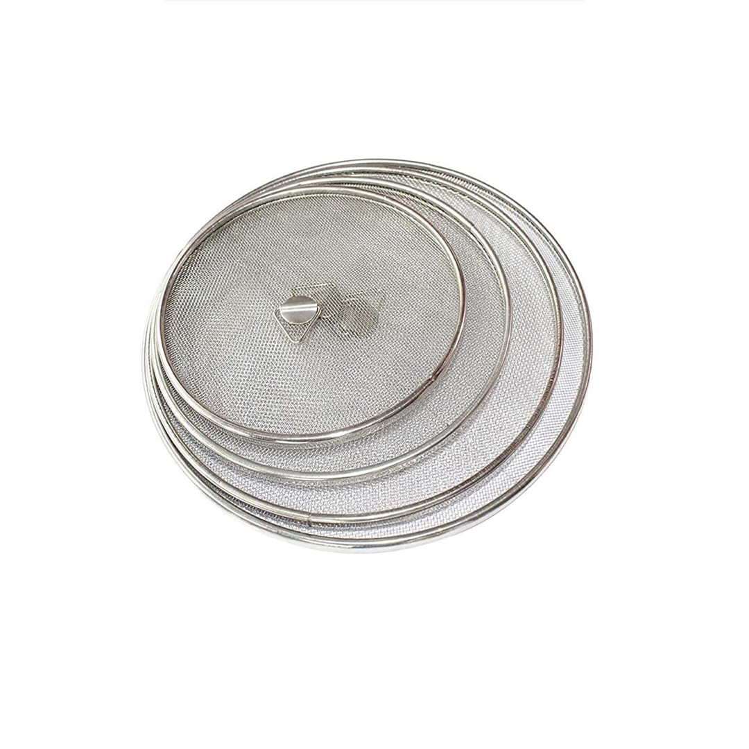 Stainless Steel Mesh Food Cover Set (Set of 4), Anti-Fly Net Cover for Kitchen, Dining & Food Protection (Durable, Reusable)