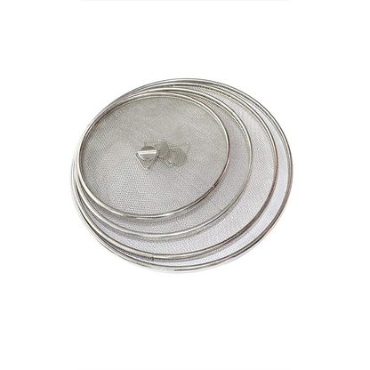 Stainless Steel Mesh Food Cover Set (Set of 4), Anti-Fly Net Cover for Kitchen, Dining & Food Protection (Durable, Reusable)
