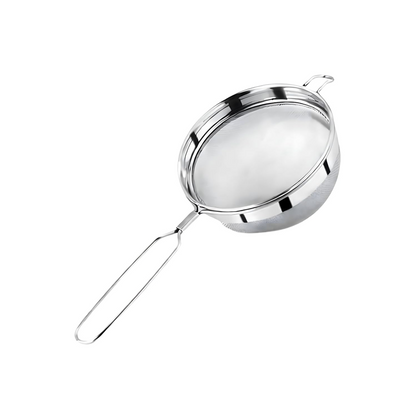 Stainless Steel Juice Strainer with Fine Mesh, Kitchen Filter for Juice, Tea & Liquids (Durable, Rust-Resistant, Easy Grip Handle)