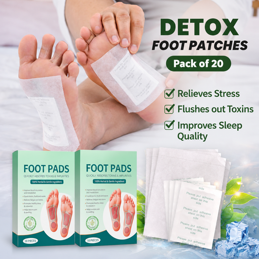Detox Foot Patches - Buy 1 Get 1 Free (20 Patches) @ Just Rs. 279/-