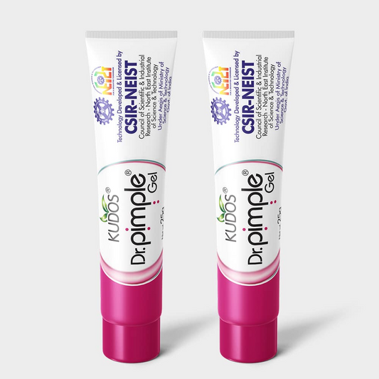 Kudos Dr. Pimple Gel | Ayurvedic Anti Acne Treatment | Reduces Pimples, Marks & Oil | Fast Acting, Oil-Free Formula | For Clear & Healthy Skin (25g)