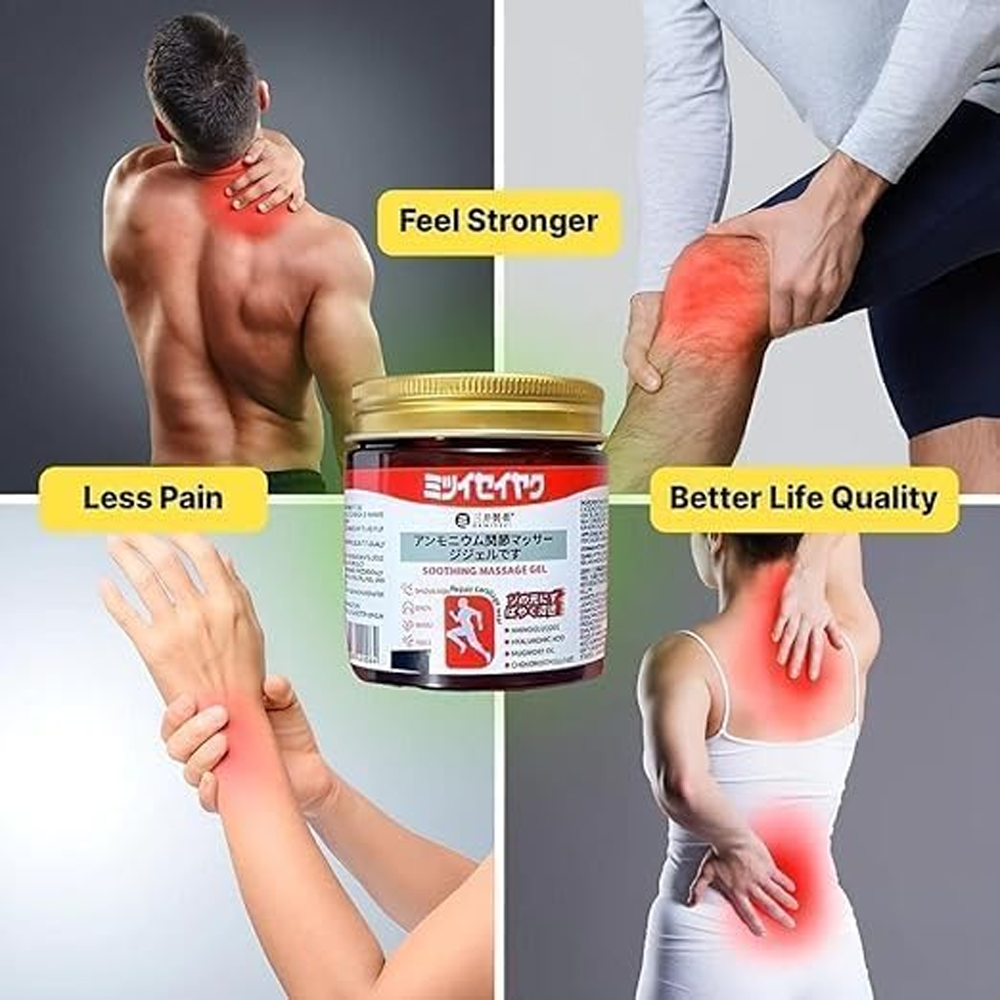 Japanese Joint Pain Relief Balm | Fast-Acting Herbal Massage Gel for Knee, Back & Muscle Pain