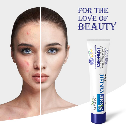 Kudos Skar Vanish Gel 25g | Advanced Scar Removal Gel for Acne Marks, Dark Spots & Stretch Marks | Ayurvedic Formula for Smooth, Clear Skin