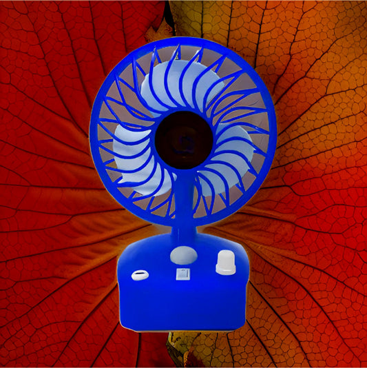 Rechargeable Portable Fan with LED Light (IF2)